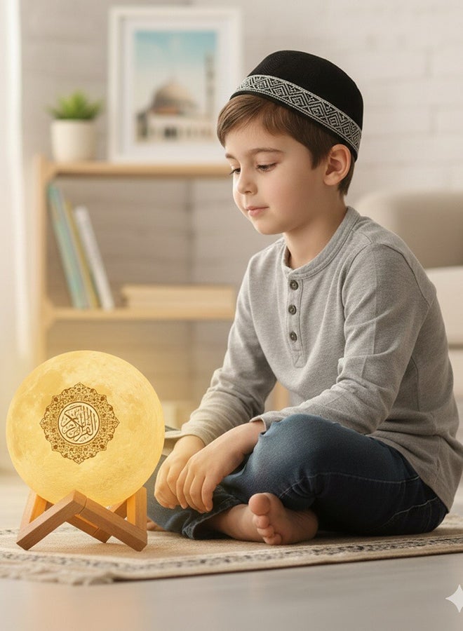 Toyland LED Touch Moon Lamp Quran Bluetooth Speaker - Image 2